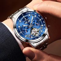 Montre mécanique de luxe MONTAGUT, automatique, multifonctionnelle, transparente, squelette en alliage, pour homme
