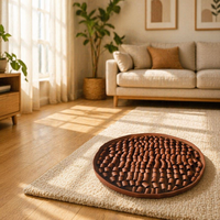 Tapis d'entraînement olfactif pour animaux de compagnie, design tunnel, en nylon, moderne et simple, tapis de puzzle à alimentation lente pour chiens et chats, anti-ennui