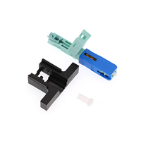 Conector rápido Fibra óptica SC UPC y APC Mariposa Conector rápido FTTH 4G Red PON