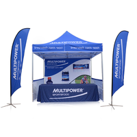 Tentes à baldaquin pop-up à installation rapide avec techniques d'impression numérique avec logo personnalisé pour les salons professionnels et la publicité Vente en gros
