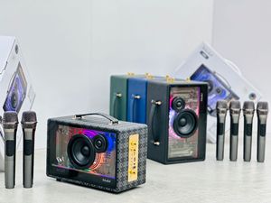 Meilleur vendeur Haut-parleur karaoké Bluetooth avec micro Amplificateur portable Haut-parleur mains libres Haut-parleurs de fête avec <span class=keywords><strong>changement</strong></span> de couleur LED A66 - Product Image 6