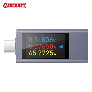 Medidor de Potencia Micro a Tipo C, Multímetro T30111, Precio de Fábrica, para Medición de Voltaje y Corriente en Tiempo Real, Cargadores de Teléfono, Bancos de Energía - Product Image 1