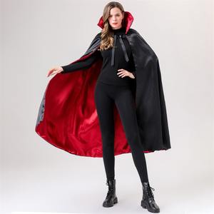 Großhandel Sexy Vampir Umhang für Erwachsene Frauen Schwarz Rot Cape Halloween Kostüme die Vampire Frau Look - Product Image 2