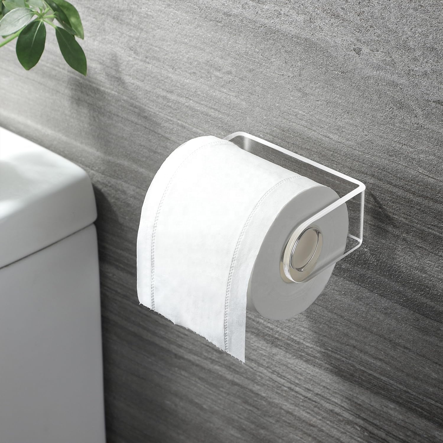 Tindbea Toilet Paper Holder With Phone Shelf Towel Robe Hooks, Adhesive Or Screw Wall Mounted Toilet Paper Roll Storage Stainless Steel Bathroom Tissue Roll H