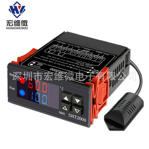 ฮงเว่ย ไมโคร SHT2000 เครื่องควบคุมอุณหภูมิแบบดิจิตอล 110-230V AC สำหรับควบคุมความร้อนและความชื้น - Product Image 4