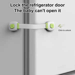 Sangles de sécurité pour enfants à double boucle pour réfrigérateur et armoire, produits intelligents pour la maison, vente en gros - Product Image 1