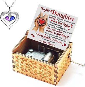 <span class=keywords><strong>Caja</strong></span> <span class=keywords><strong>Musical</strong></span> de madera con manivela de mano You Are My Sunshine de 12 diseños <span class=keywords><strong>para</strong></span> regalo, <span class=keywords><strong>caja</strong></span> de música grabada Vintage <span class=keywords><strong>Para</strong></span> <span class=keywords><strong>Hija</strong></span> - Product Image 2