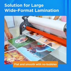 YIDU Film laminasi termal Anti gores, tiga lapisan Matte murah 40 mikrofon 650mm x 200m dalam ukuran gulungan