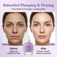 Sérum Visage Avancé au Bakuchiol Anti-rides Raffermissant et Repulpant pour Peaux Relâchées – Alternative Naturelle au Rétinol pour Réparer la Barrière Cutanée
