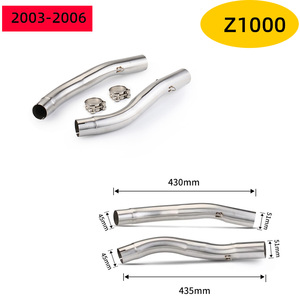 Tubo de Escape para Motocicleta CHMotor, Silenciador Deslizante, Tubo Medio de 50.8mm, Escape Moto para <span class=keywords><strong>Z1000</strong></span> Z1000SX Ninja 1000 2003 <span class=keywords><strong>2004</strong></span> 2005 2006 - Product Image 6
