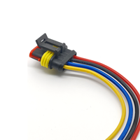 Connecteur Électrique Étanche 12V Cuivre 4 Broches IP67 15A pour Pompe à Carburant, Faisceau de Câblage Automobile avec Verrouillage Sécurisé