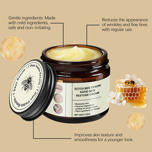 Crème pour le visage au miel et au beurre enrichie en vitamine E Hydratant nourrissant doux pour les peaux sèches et sensibles Hydratation et amélioration en profondeur - Product Image 4