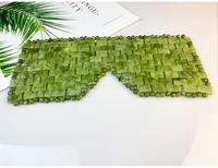 100% naturel fait à la main Anti-âge Xiuyan Jade masque pour les yeux Jade pierre masque facial soins de santé