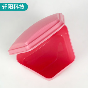 Dental Storage <b>Box</b> 75x50x55cm Plastic <b>Denture</b> Case With Lid For Oral Care Yellow Color - Product Image 3
