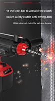 Perceuse à percussion lithium-ion ZSDC-3601, perceuse électrique trois fonctions, qualité industrielle, pour électriciens, perçage du béton