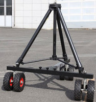 40-Fuß-Jimmy-Jib-Kamerakran mit motorisierter Fernbedienung und 6-Rad-Dolly