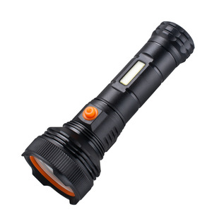 ไฟฉาย LED แบตเตอรี่แบบชาร์จไฟได้อลูมิเนียมอัลลอยด์ปรับความสว่างได้ใช้กลางแจ้งแสงสีขาวกันน้ำแบบพกพาชาร์จ USB - Product Image 1