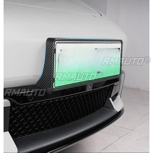 Cadre d'éclairage de plaque d'immatriculation pour Xiaomi Su7, aspect carbone, cadre de plaque d'immatriculation ABS, housse de protection tout compris - Product Image 4