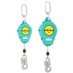 Corde de sécurité rétractable anti-chute 3M avec frein automatique et amortisseur pour travaux en altitude - Product Image 2