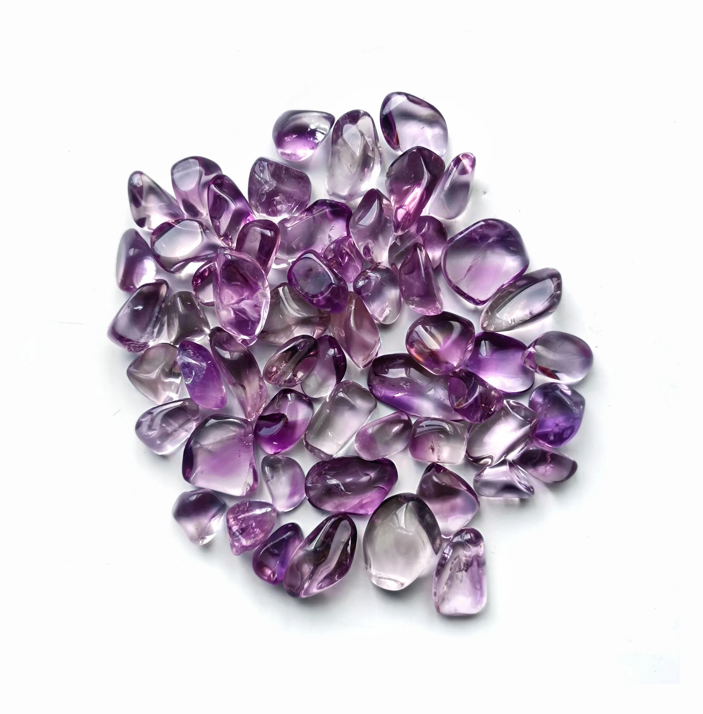 20-30 mm Wholesale Natural Gemstone Polished Light Purple Amethyst Reiki Crystal Tumble Stones