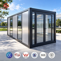 Maison préfabriquée pliable de type Moducube Z, logement modulaire portable personnalisé pour chantier de construction