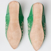 Chaussures babouches pour femmes en cuir véritable marocain, tendance paleo chic, nouveau design, légères pour l'intérieur et l'extérieur