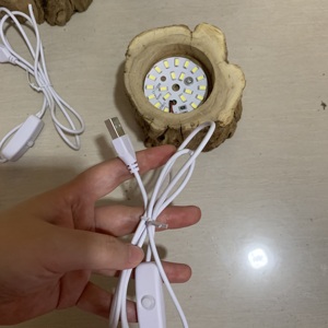 Support USB en bois original sculpté à la main pour sphère de cristal, support de présentation de boule de cristal DIY, base de veilleuse LED pour la décoration - Product Image 5