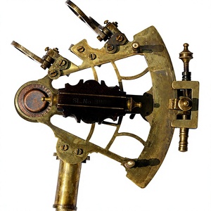 Sextant Nautique en Laiton Vintage, Instrument de Navigation Maritime, Télescope Décoratif de Collection, Sextant pour Décoration Marine, Cadeau - Product Image 1