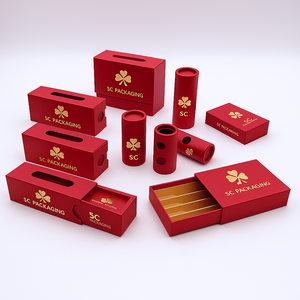 Tùy Chỉnh Dập Nóng Biểu Tượng Tia Laser 2.5G Dầu Bút Thảo Dược Thanh Hộp Mùi Bằng Chứng Lật Top Pre Cuộn <span class=keywords><strong>G</strong></span>ói Thuốc Lá Màu Đen Hộp - Product Image 2