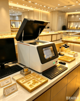 Testeur d'or et d'argent XRF de paillasse EDX-B3N au design élégant, certifié CE, avec détecteur Si-Pin et alimentation haute tension (US)