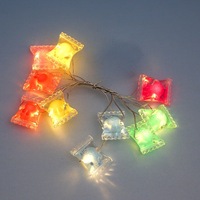 Eulen-Batteriebetriebene Bunte Stern-Lichterkette Mini-Stern Kupferdraht-Lichterkette für Weihnachten Geburtstag Hochzeit Raumdekoration