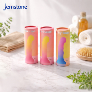 Empaque de Cartón Redondo con Recubrimiento UV Ecológico Personalizado para Vibrador Clitoral, Empaque de Tubo de Papel para Juguetes Sexuales con Estimulación del Punto G - Product Image 1