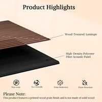 Commande en gros de panneaux muraux acoustiques modernes en PVC, fibre de polyester haute densité, auto-adhésifs, NRC 0.9, insonorisation intérieure pour chambre à coucher