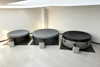 Nouveau design Spa rond avec protection de l'environnement Spa portable Massage gonflable Baignoire thermale chaude et jacuzzi Baignoires thermales extérieures