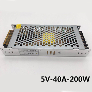 5V40A200W ספק כוח דק dc ac pc תעשייתי smps ספק כוח מיתוג יחיד לתצוגה בצבע מלא - Product Image 3