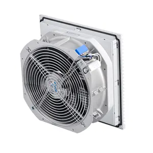 Ventilador de filtro de panel eléctrico de UL94V-0, 323mm, rejilla, para tablero de interruptores