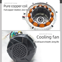Motor gelombang persegi tanpa sikat Dc 48v60v 1000w, 1800rpm teknik pengiriman barang listrik penyapu sepeda roda tiga Motor khusus lainnya