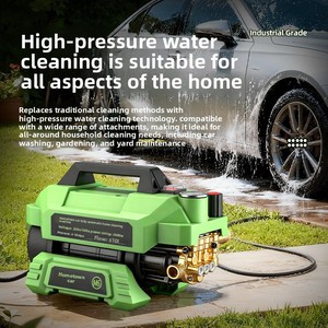 Máquina de Lavagem de Carro Elétrica Doméstica 220V, Limpeza de Alta Pressão, Bomba Pequena Portátil 2000W, Pressão de 40kg - Product Image 2