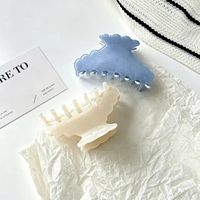 Pince à cheveux en acétate de style coréen, simple, anti-choc, couleur crème, motif biscuit, originale, petite, tendance mode de niche, taille moyenne, Jinglan Hair