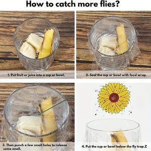 Vente en gros Pièges à mouches pour l'intérieur de la maison Maison Tueur de mouches <span class=keywords><strong>Lady</strong></span> Bug Pièges collants en papier - Product Image 5