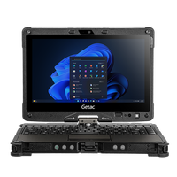 Ordinateurs robustes Getac V110, ordinateur portable 15,6 pouces avec processeur Core I5, stockage 1 To, design industriel rotatif pour le secteur pétrolier et gazier