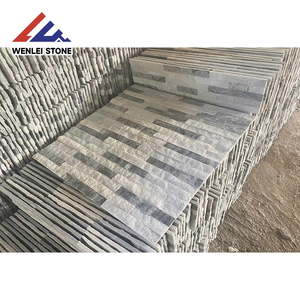 Gạch đá tự nhiên màu vàng gỉ, xám, đen, kiểu đá phiến Trung Quốc dùng ốp tường ngoài trời - Product Image 3