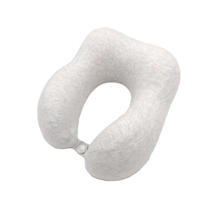 Almohada cervical de fibra química de algodón con memoria en forma de U para viajes en avión, oficina, descanso al mediodía, soporte para la columna y para dormir de lado. - Product Image 5