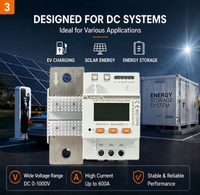 Medidor de Energía CC Acrel DJSF1352-D-600, Monofásico 0-600A, Modbus, Riel DIN, para Carga de Vehículos Eléctricos, Monitoreo Solar, Clase MID 1.0