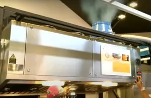 Cozinha máquinas de eliminação de fumo e gás Commercial Hybrid Exhaust Gama hood