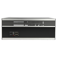 Châssis de serveur Mini-ITX ultra-compact en alliage d'aluminium, ordinateur de contrôle industriel portable compact, ordinateur de bureau mural, en stock