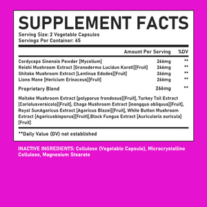 OEM ODM Mushroom Complex Capsules with Reishi Mushroom Extract Natural Energy Enhances Supports Overall Wellness Capsules - Product Image 3