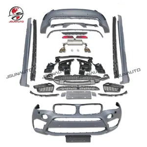 Kit de carrosserie de pare-chocs de Style X6M de haute qualité pour BMW X6 2014-2019 Conversion <span class=keywords><strong>M</strong></span> Sport jupes latérales de diffuseur de pare-chocs avant arrière - Product Image 1