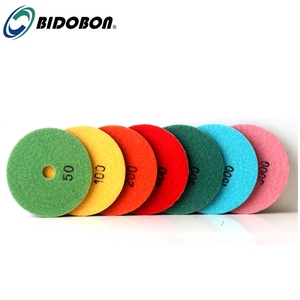 4Inch 3 Màu Kim Cương Ướ<span class=keywords><strong>t</strong></span> Đánh Bóng Pads Đối Với Đá Granite Marble Quartz Thiế<span class=keywords><strong>t</strong></span> Kế Đá - Product Image 5