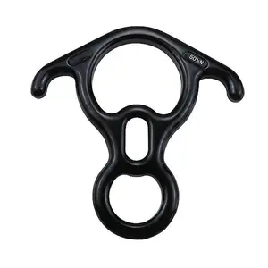 Abaisseur en alliage d'aluminium pour l'extérieur, anneau de descente d'alpinisme, corde d'escalade, verrou de sécurité, boucle d'engrenage - Product Image 1